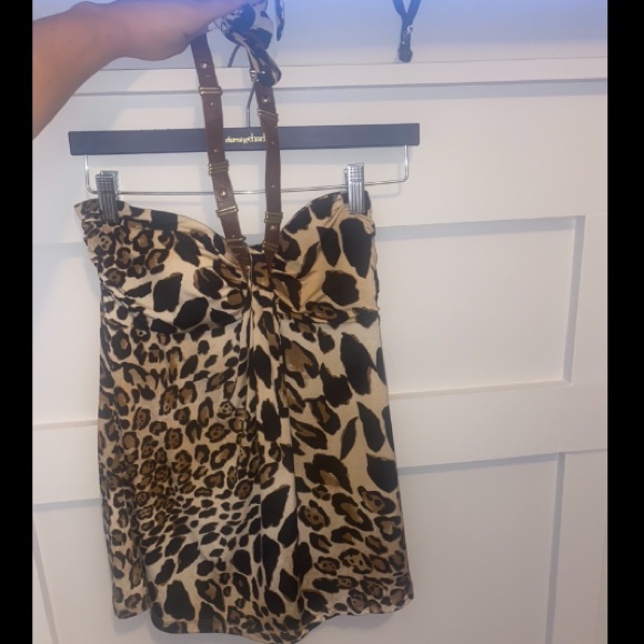 Cache Leopard Print Halter Top | Y2K Clubwear | Small - Picture 6 of 10